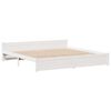 vidaXL Lit biblioth&egrave;que sans matelas blanc 180x200 cm bois pin massif