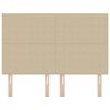 vidaXL T&ecirc;te de lit LED avec t&ecirc;te de lit Vert gris 160 cm Polyester