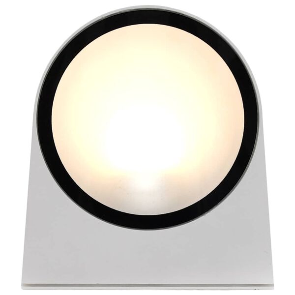 vidaXL 2 pcs Appliques murales d'ext&eacute;rieur 1 W Blanc Rond
