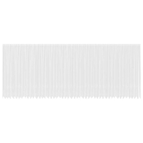 vidaXL Rideau en Dentelle Floral Blanc 260 x 1200 cm Polyester