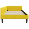 vidaXL Cadre de lit d'angle avec t&ecirc;te de lit Jaune 100 cm x 200 cm