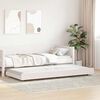 vidaXL Cadre de lit Blanc 90 x 200 cm Bois de pin massif