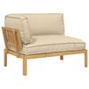 vidaXL Ensemble de Canap&eacute;s Beige 133 x 92 x 69 cm Bois d'Acacia Massif