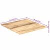 vidaXL Dessus de table Bois de manguier solide 25-27 mm 70x70 cm