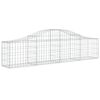 vidaXL Paniers &agrave; gabions arqu&eacute;s 9 pcs 200x30x40/60 cm Fer galvanis&eacute;