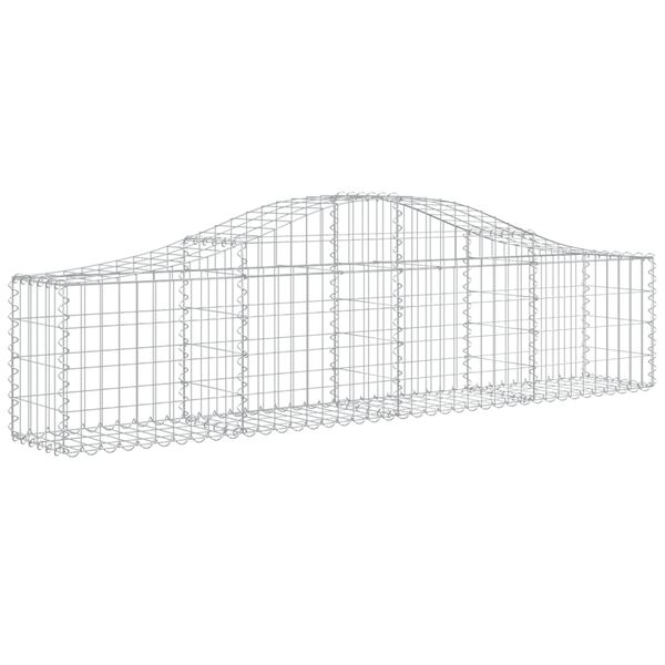 vidaXL Paniers &agrave; gabions arqu&eacute;s 9 pcs 200x30x40/60 cm Fer galvanis&eacute;