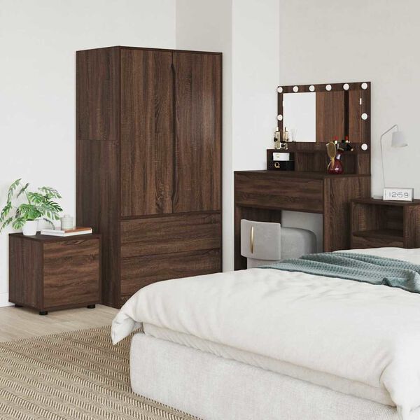 vidaXL Cabinet de salle de bain Ch&ecirc;ne brun 40,5 x 40 x 44 cm