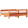 vidaXL Cadre de lit sans matelas cire marron 200x200cm bois pin massif