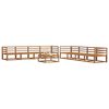 vidaXL Ensemble de canap&eacute;s d'ext&eacute;rieur 9 pcs Naturel