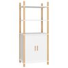vidaXL Buffet haut Blanc 60x40x141 cm Bois d'ing&eacute;nierie