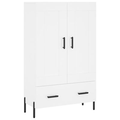 vidaXL Buffet haut blanc 69,5x31x115 cm bois d'ingénierie