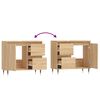vidaXL Armoire salle de bain ch&ecirc;ne sonoma 65x33x60 cm