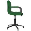 vidaXL Chaise pivotante de salle &agrave; manger Vert fonc&eacute; Velours