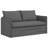 vidaXL Canap&eacute; 140cm 2 pcs Gris fonc&eacute; M&eacute;tал