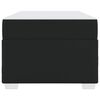 vidaXL Cadre de lit avec matelas Noir 100 x 200 cm tissu