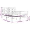 vidaXL Cadre de lit sans matelas 140x200 cm bois massif