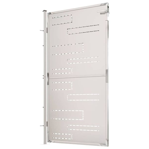 vidaXL Portail de jardin 100 x 175 cm en acier inoxydable