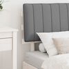 vidaXL Cadre de lit avec t&ecirc;te de lit rembourr&eacute;e Gris clair 75 x 190 cm