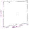 vidaXL Coussin de Dos Gris fonc&eacute; 60 x 19 x 50 cm tissu