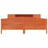 vidaXL Lit biblioth&egrave;que sans matelas cire marron 180x200 cm pin massif
