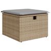 vidaXL Ensemble de canap&eacute; de jardin 8 pcs Beige Poly rotin