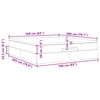VidaXL Cadre de lit ottoman avec matelas gris 160x200 cm similicuir