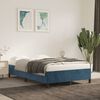 vidaXL Cadre de lit sans matelas bleu fonc&eacute; 120x200 cm velours