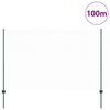 vidaXL Cl&ocirc;ture avec poteau Vert 1,6 x 100 m Acier et PVC
