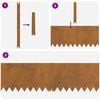 vidaXL Bordure de Pelouse 10 pcs Marron 100 x 0.05 x 20 cm