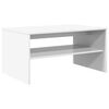 vidaXL Table basse Blanc 80 x 50 x 40 cm Bois d'ing&eacute;nierie