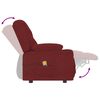 vidaXL Fauteuil de massage inclinable 4 places porte-gobelets bordeaux