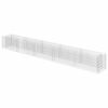 vidaXL Lit sur&eacute;lev&eacute; &agrave; gabion Acier galvanis&eacute; 450x50x50 cm