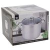 Excellent Houseware Casserole avec couvercle 9 L Acier inoxydable
