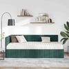 vidaXL Cadre de lit d'angle avec matelas 2 pcs Vert Velours