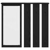 vidaXL Porte-manteau mural avec &eacute;tag&egrave;re Ch&ecirc;ne noir 84 x 10 x 80 cm
