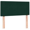 vidaXL Sommier &agrave; lattes de lit et matelas vert fonc&eacute; 100x220cm velours