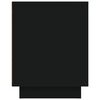 vidaXL Meuble TV noir 80x35x45 cm bois d'ing&eacute;nierie