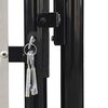 vidaXL Portail de cl&ocirc;ture noir &agrave; une porte 300x150 cm