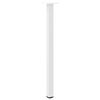 vidaXL Pieds de table console 4 pi&egrave;ces Blanc 72-74 cm Acier