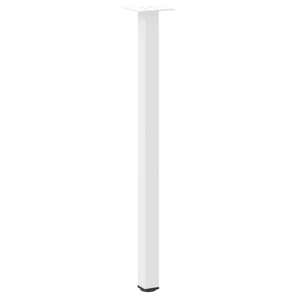 vidaXL Pieds de table console 4 pi&egrave;ces Blanc 72-74 cm Acier