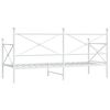vidaXL Lit de repos sans matelas blanc 90x200 cm acier