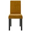 vidaXL Chaises &agrave; manger lot de 4 marron velours