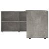 vidaXL Bureau d'angle Gris b&eacute;ton Bois d'ing&eacute;nierie