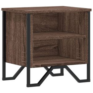 vidaXL Table de chevet ch&ecirc;ne marron 40x30x40 cm bois d'ing&eacute;nierie