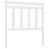 vidaXL T&ecirc;te de lit Blanc 106x4x100 cm Bois massif de pin
