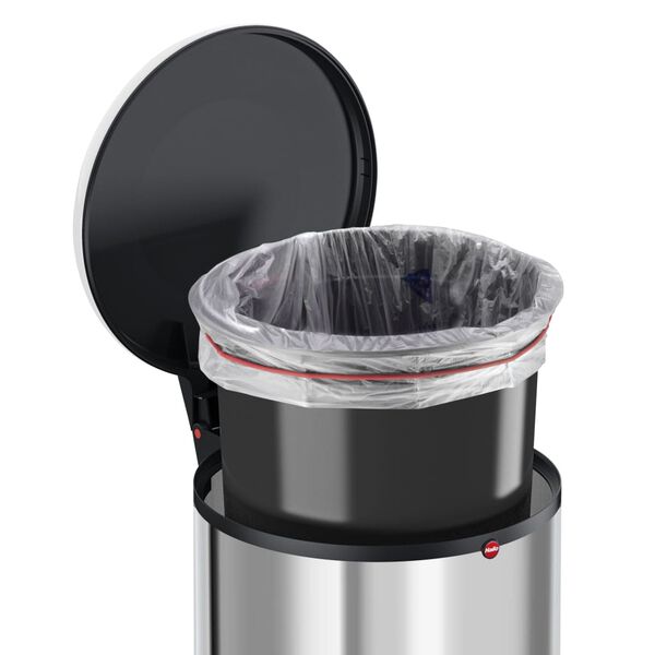 Hailo Poubelle &agrave; p&eacute;dale Harmony M 12 L Acier inoxydable