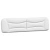 vidaXL Cadre de lit sans matelas Hvar blanc 200x200 cm similicuir