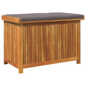 vidaXL Bo&icirc;te &agrave; coussins d'ext&eacute;rieur 90x50x60,5 cm bois massif d'acacia
