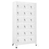 vidaXL Armoire &agrave; casier avec 18 compartiments M&eacute;tal 90x40x180 cm