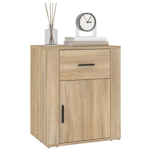 vidaXL Table de chevet Ch&ecirc;ne sonoma 50x36x60 cm Bois d'ing&eacute;nierie